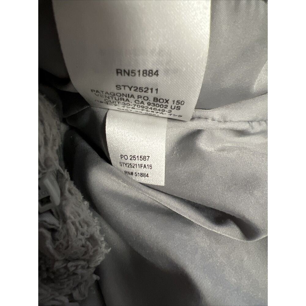 Patagonia Los Gatos Jacket Women's M Deep Pile Fleece LIGHT GRAY 25211 Full Zip - Picture 8 of 8